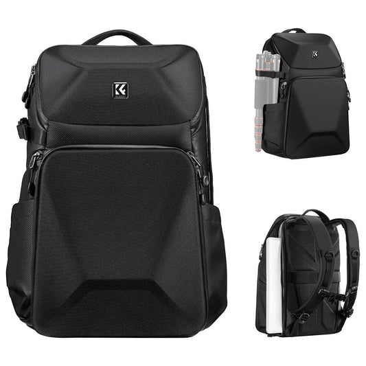K&F 20L Hardshell Camera Backpack with 15.6 Inch Laptop Compartment