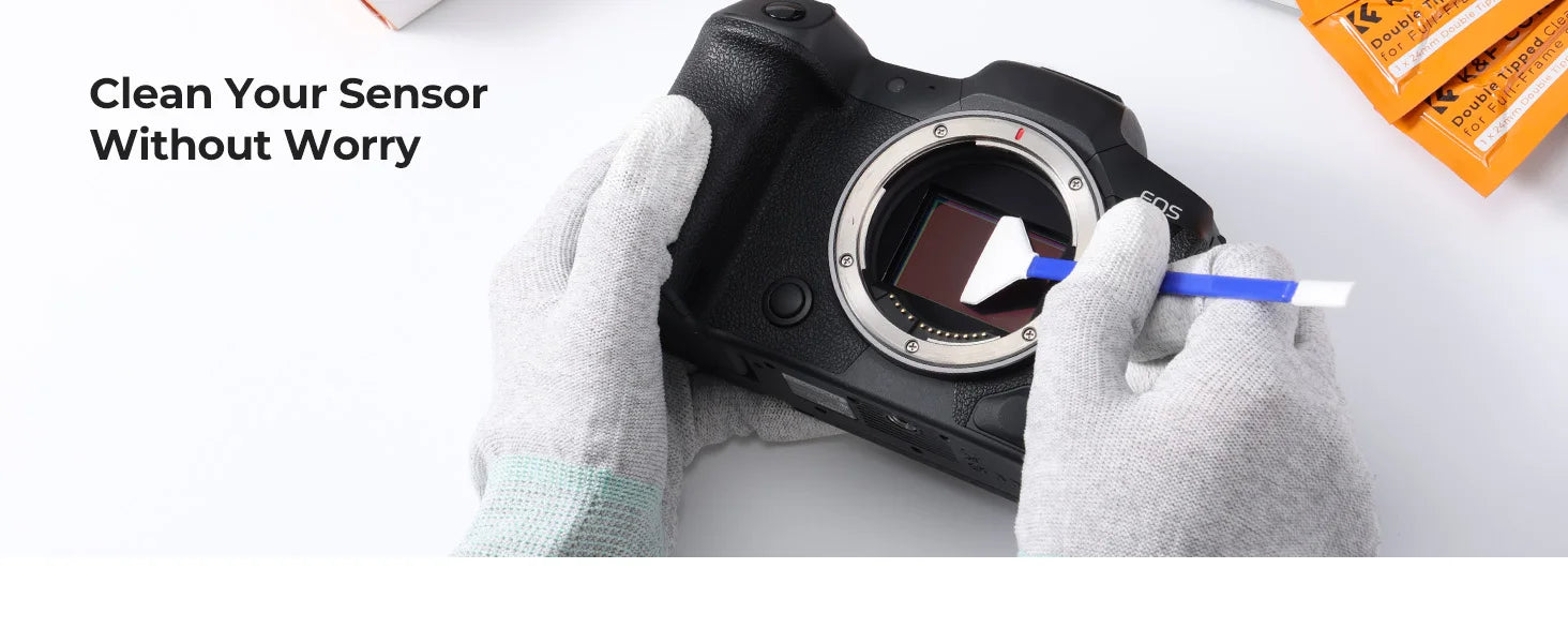 K&F Concept 2-in-1 Camera Sensor Cleaning Swab Kit