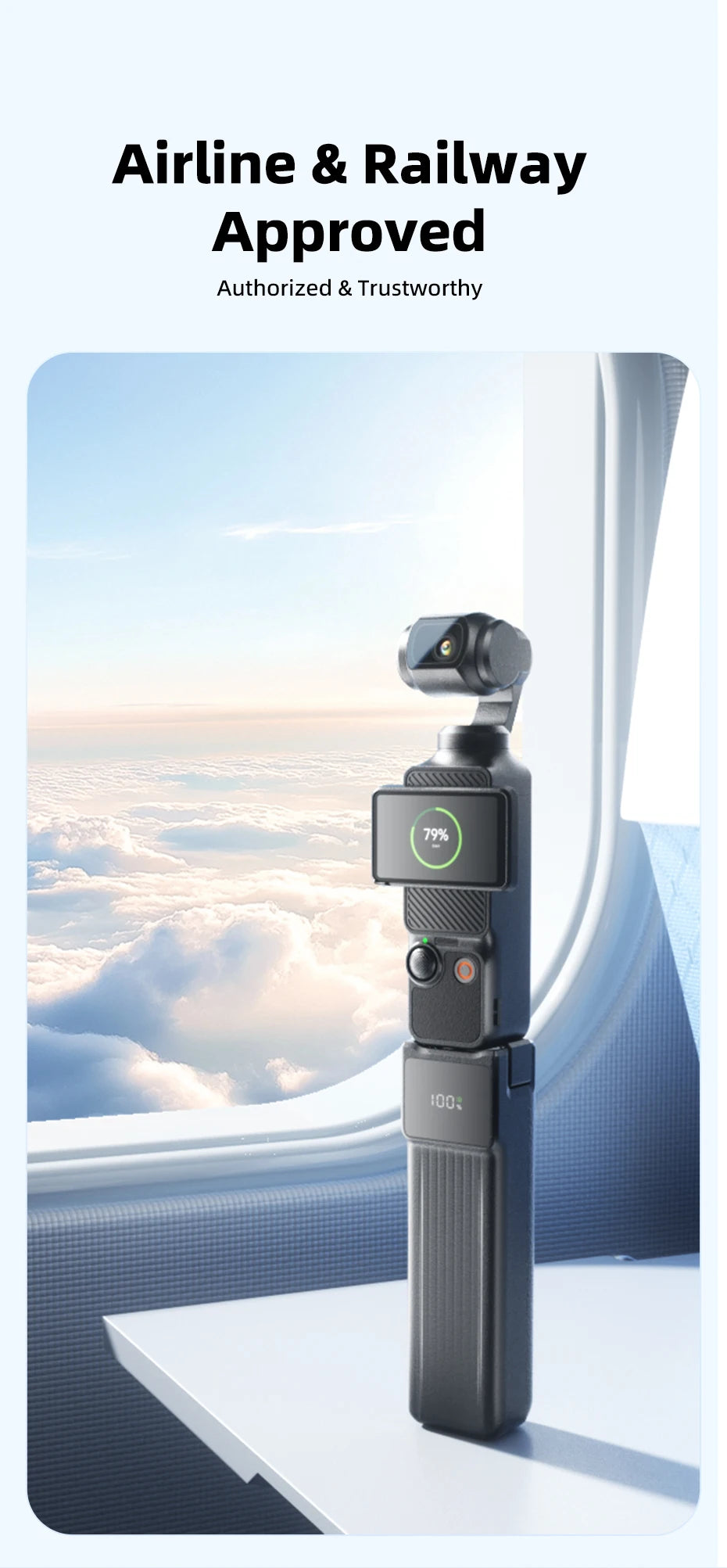 NOHON Battery Handle for DJI Osmo Pocket 3 / 4