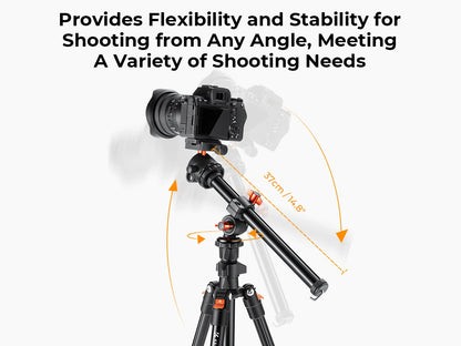 K&F Concept 76.7-Inch Multi-Angle Camera Tripod with Phone Mount