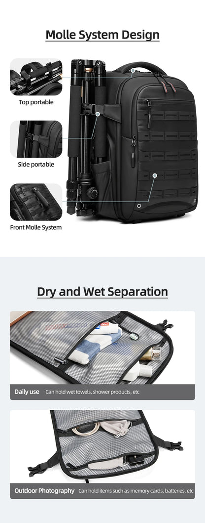 Professional Camera & Drone Backpack with 16-inch Laptop Compartment