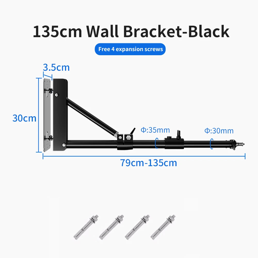 135–170cm Wall-Mount Studio Boom Arm