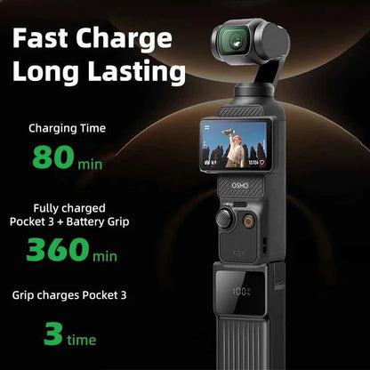 NOHON Battery Handle for DJI Osmo Pocket 3 / 4