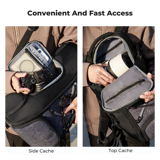 K&F Concept 25L/32L Large Camera Backpack with 15-Inch Laptop Compartment - 25L 1