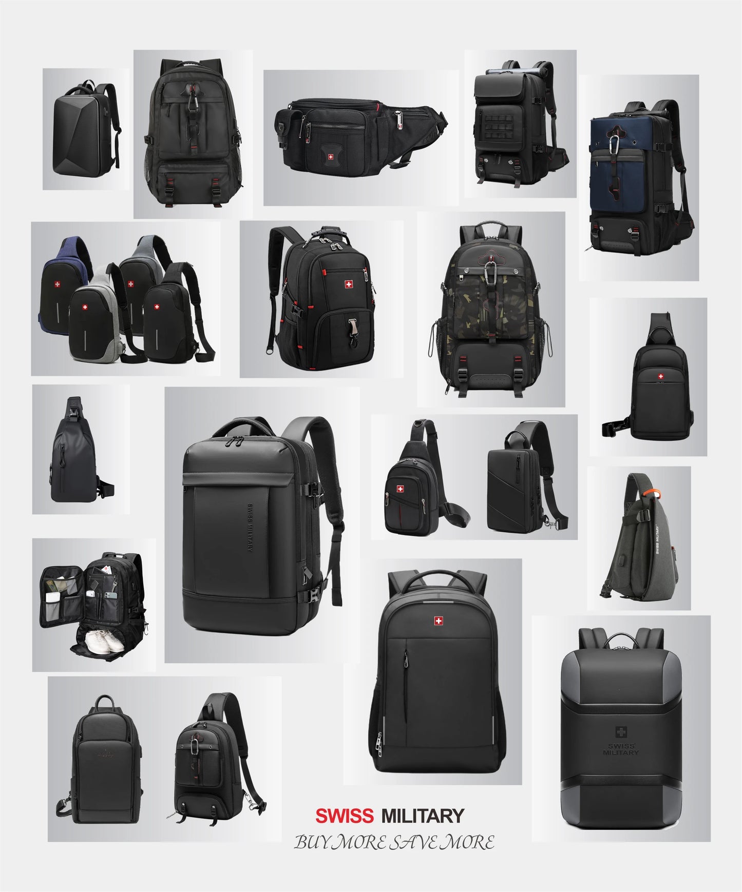 Swiss Military Expandable Travel Laptop Backpack