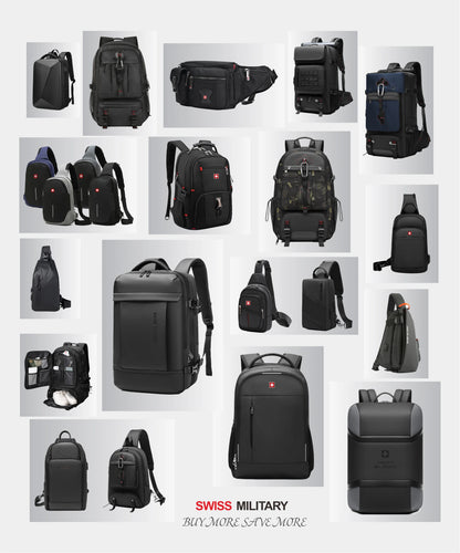 Swiss Military Expandable Travel Laptop Backpack