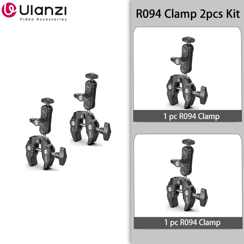 Ulanzi R094 Super Clamp with Double Ball Head Magic Arm