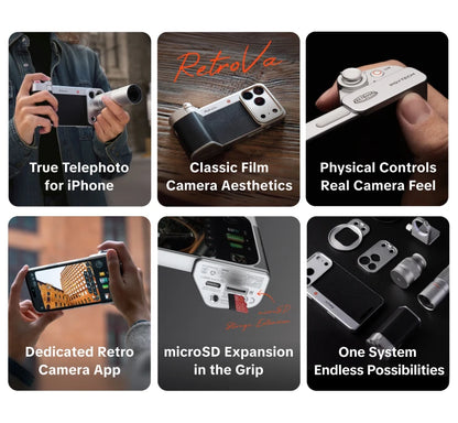 PGYTECH RetroVa Vintage Imaging Kit for iPhone 16 / 17 Pro