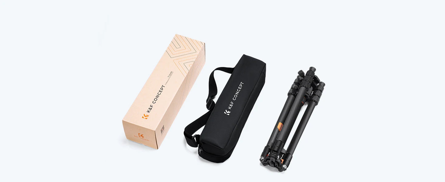 K&F Concept K254C2 64-Inch Carbon Fibre Tripod