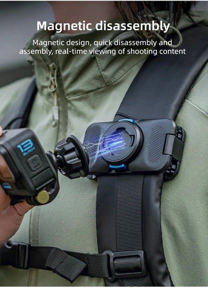 Coogens T6 Pro Magnetic Quick Release Backpack Camera Clip