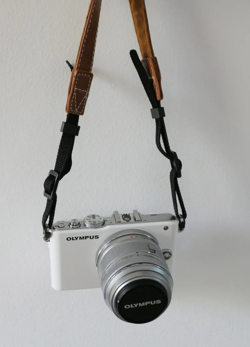 Camera Hub Essentials PU Leather Compact Camera Neck Strap