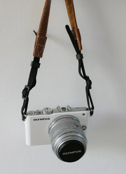 Camera Hub Essentials PU Leather Compact Camera Neck Strap