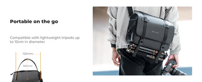 K&F 10L Camera Sling Bag with Tripod Holder