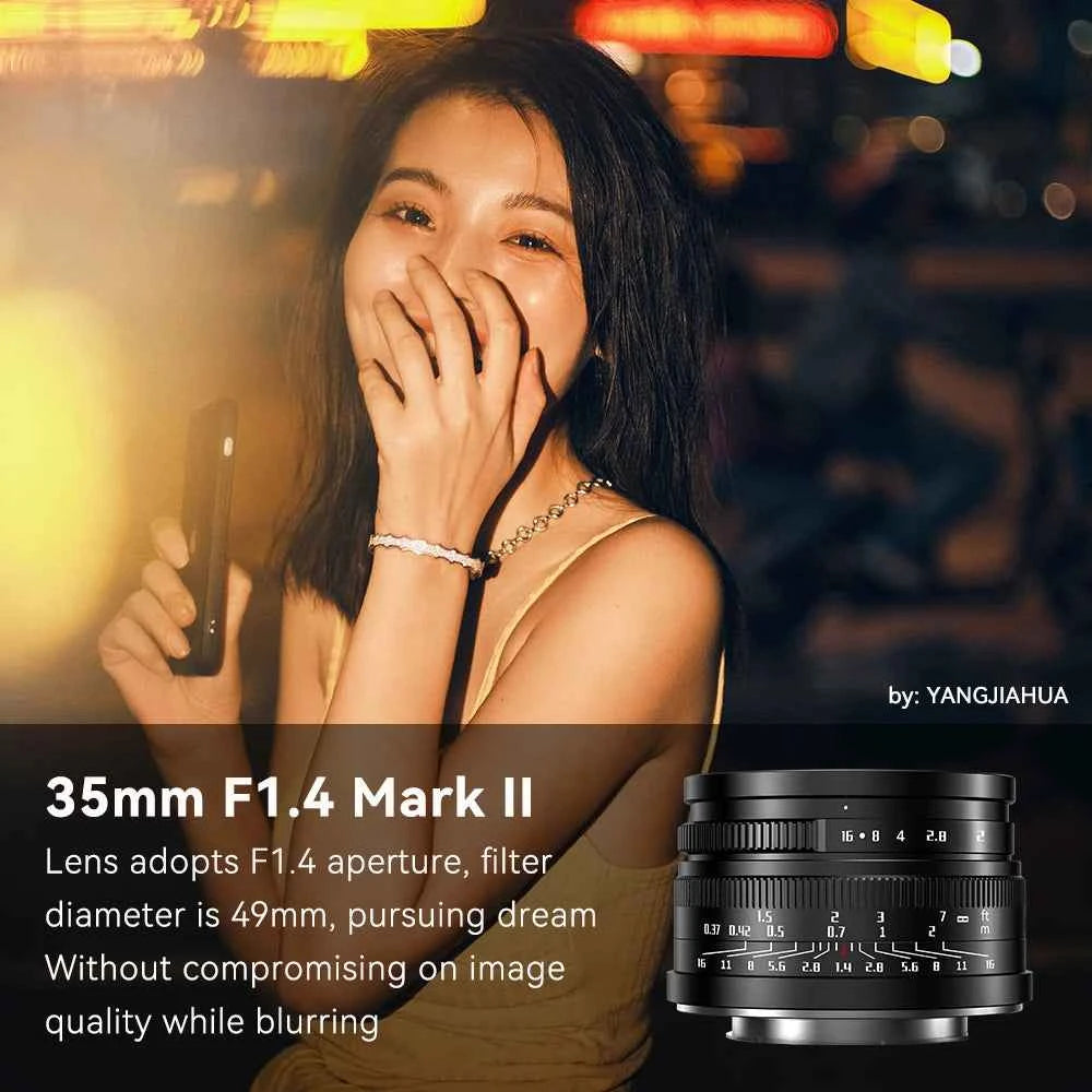7artisans 35mm f/1.4 Mark II APS-C Manual Focus Lens