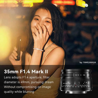 7artisans 35mm f/1.4 Mark II APS-C Manual Focus Lens