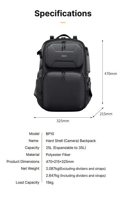 Ulanzi BP10 35L Hardshell Camera Backpack