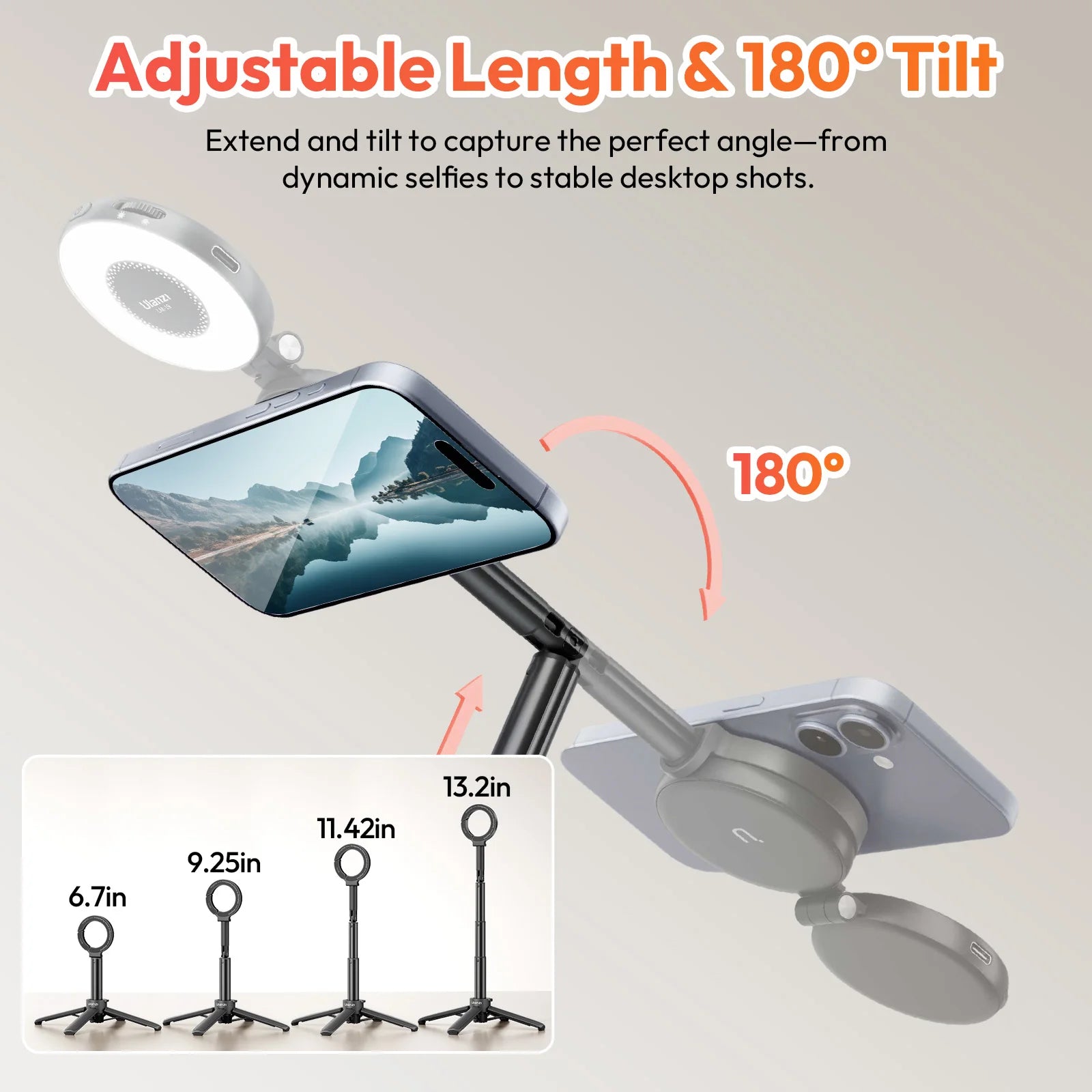 Ulanzi MT71 MagLock Mini Selfie Stick Tripod