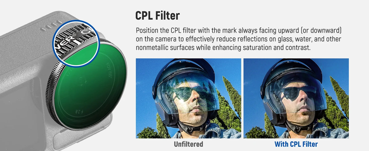 NEEWER ND/PL Filter Set for DJI Osmo Action Cameras