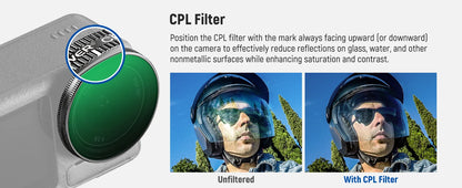 NEEWER ND/PL Filter Set for DJI Osmo Action Cameras