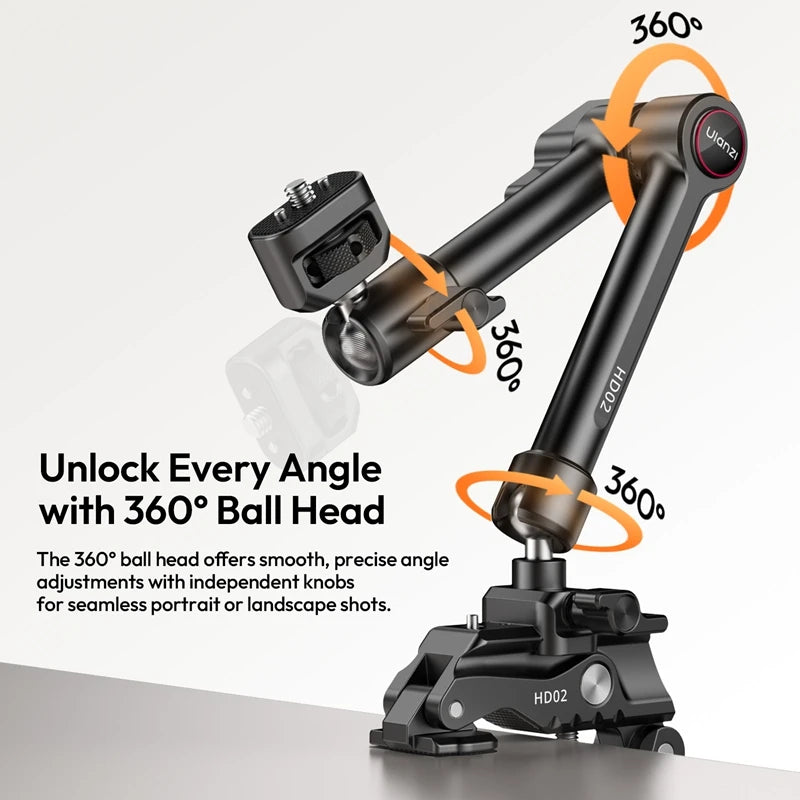 Ulanzi HD02 10-Inch Magic Arm Kit with Super Clamp