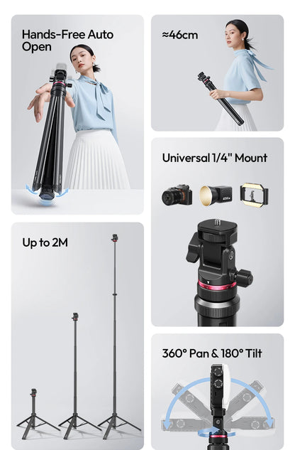 Ulanzi MT-80 Auto-Open 2m Tripod Light Stand