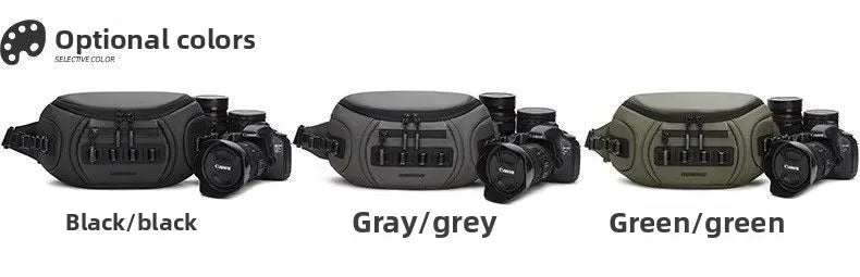 Water-Resistant DSLR Shoulder Bag for 1 Camera and 2 Lenses