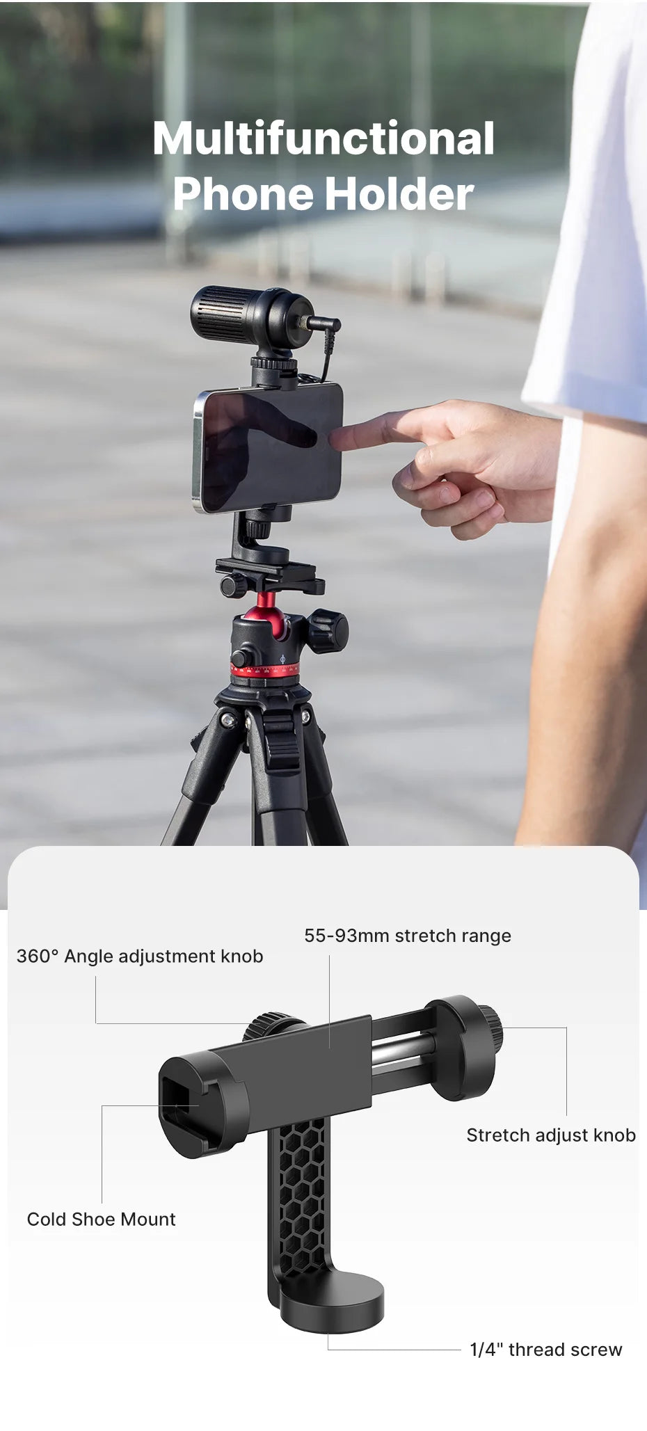 Ulanzi OMBRA YING 62.2-Inch Aluminium Travel Tripod