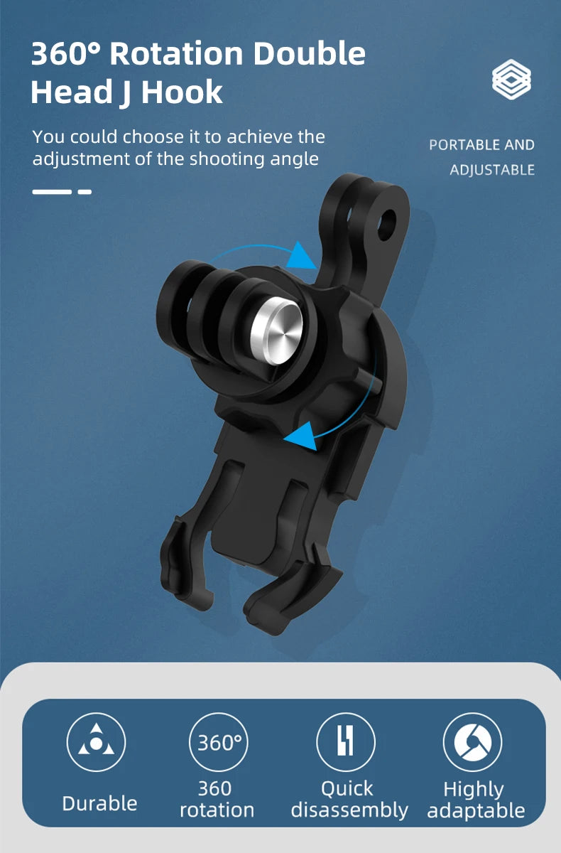 TELESIN 360° Rotating Backpack Strap Camera Mount