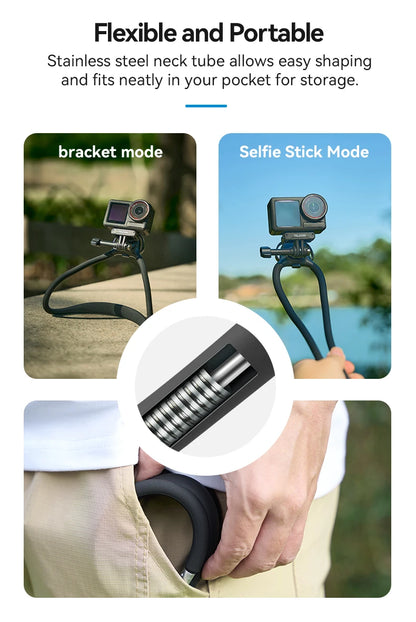 TELESIN 2-in-1 Neck Mount for Phone & Action Camera
