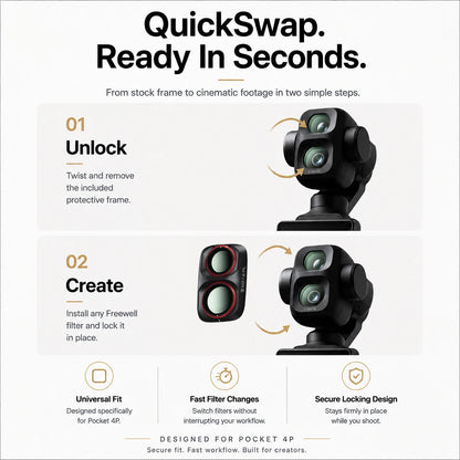 Freewell Filter Kits for DJI Osmo Pocket 4P