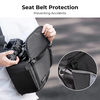 K&F Concept 10L Camera Sling Bag for DSLR & Mirrorless Cameras - Black