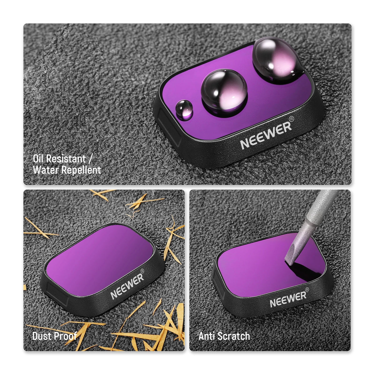 NEEWER 6-Pack ND Filter Set for DJI Mini 3 and Mini 3 Pro