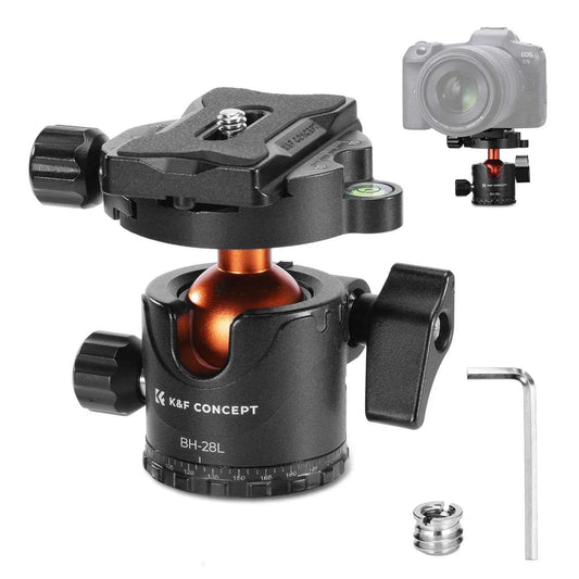 K&F 10kg Metal Tripod Ball Head with Quick Release Plate