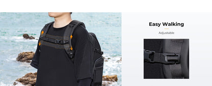 K&F 20L Hardshell Camera Backpack with 15.6 Inch Laptop Compartment