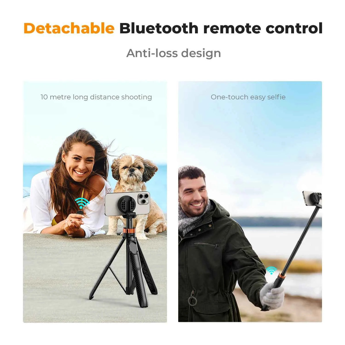 K&F MS19 63 Inch Magnetic Selfie Stick Tripod