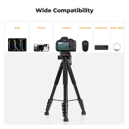 K&F S255A3 190cm Lightweight Camera Tripod
