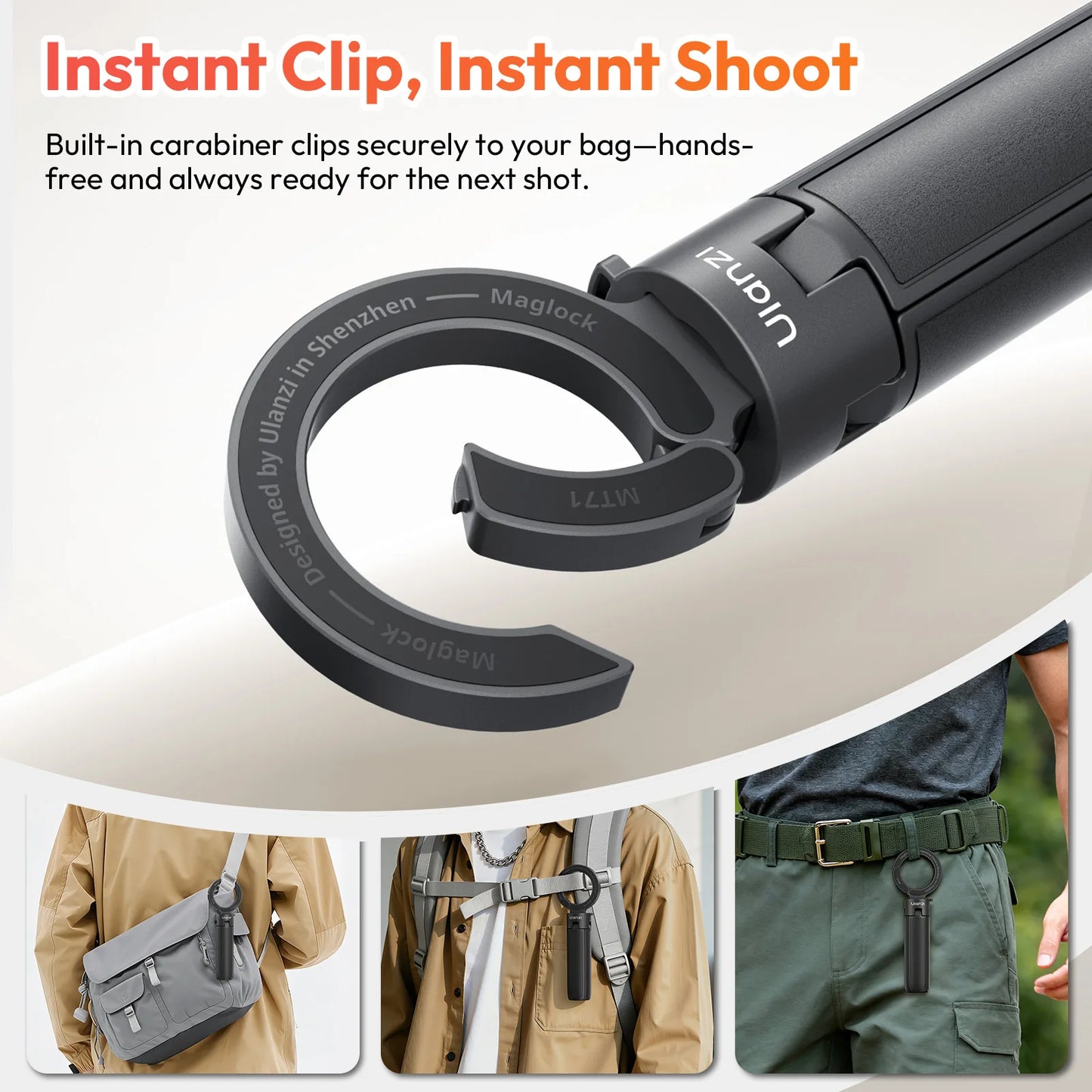 Ulanzi MT71 MagLock Mini Selfie Stick Tripod