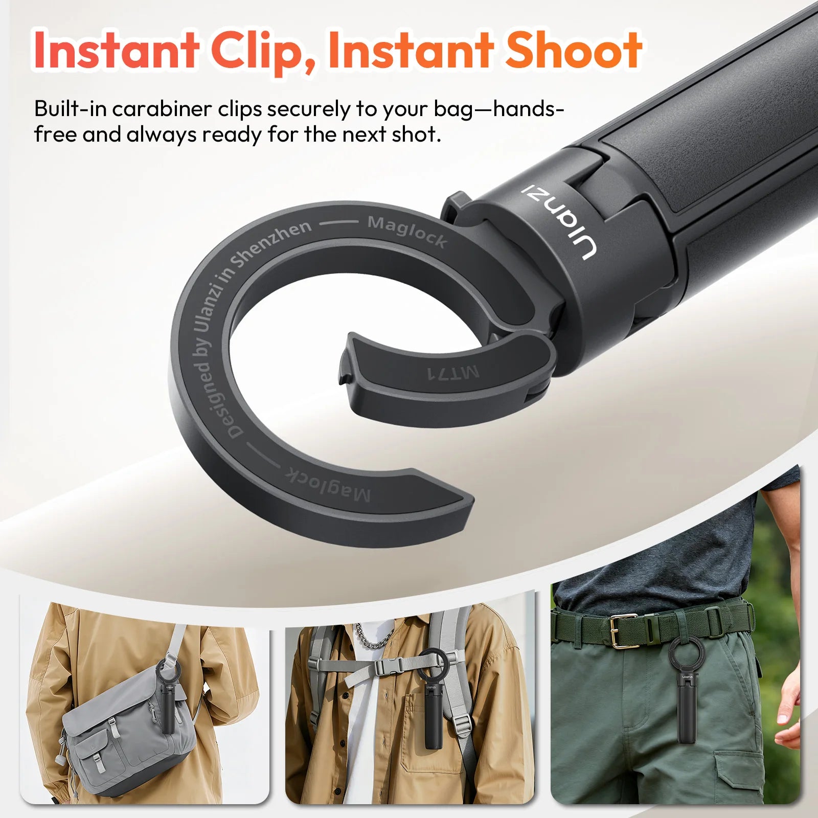 Ulanzi MT71 MagLock Mini Selfie Stick Tripod