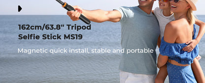 K&F MS19 63 Inch Magnetic Selfie Stick Tripod