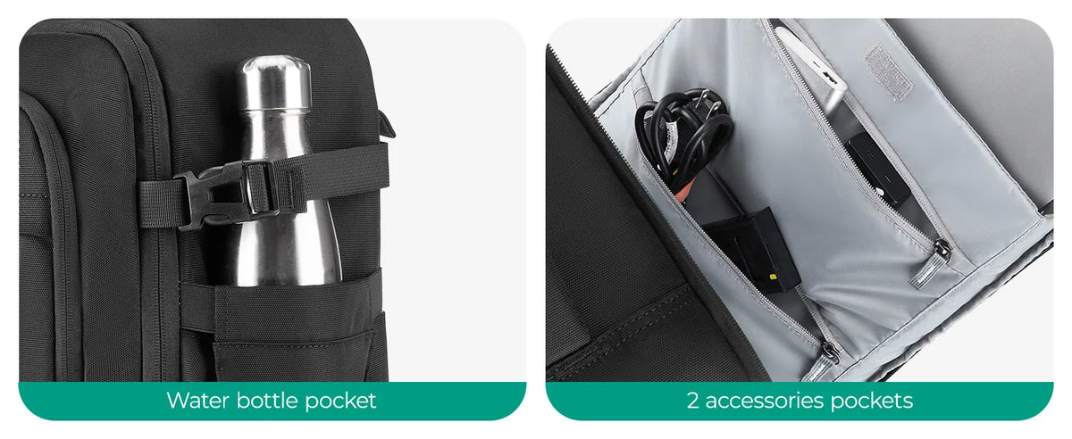 BAGSMART Rolling Camera Bag Backpack
