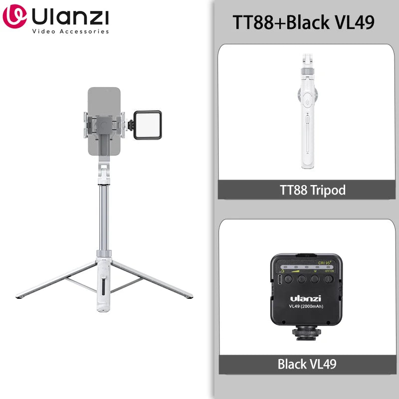 Ulanzi TT88 1.44m Overhead Phone Tripod with Magnetic Clamp