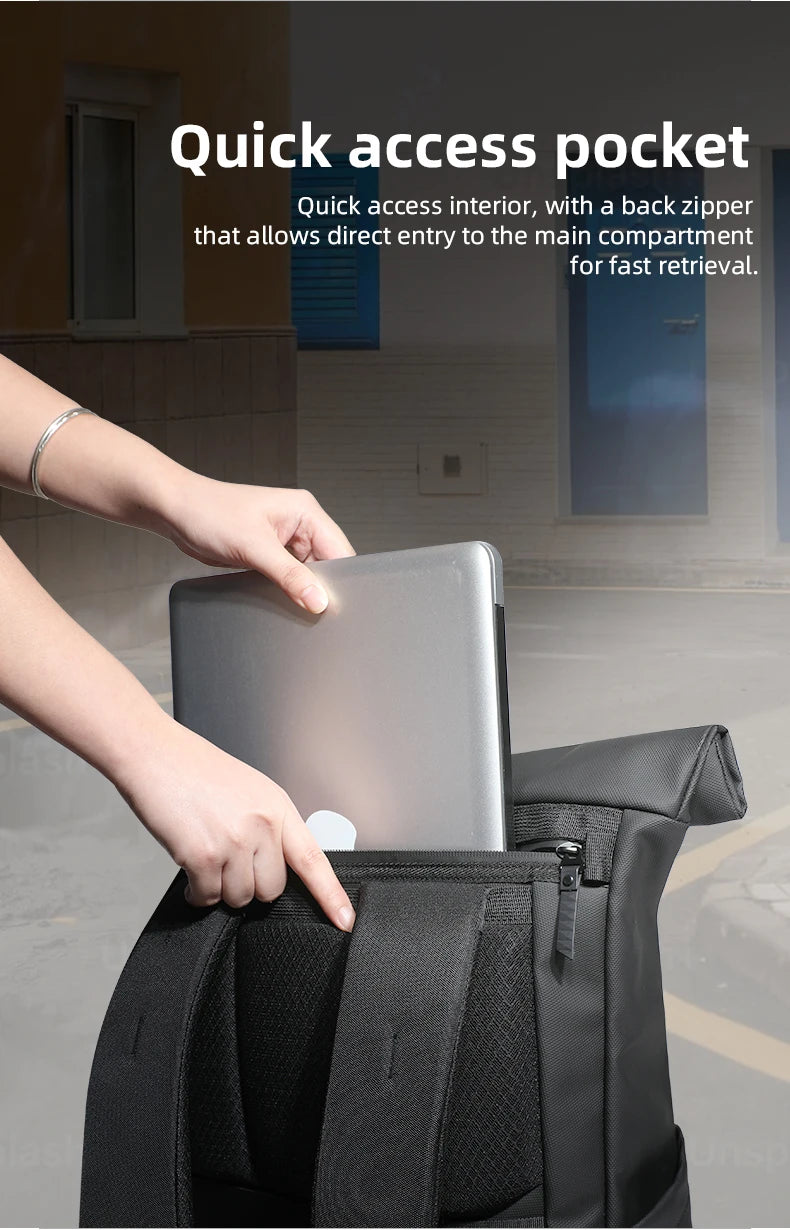 Heroic Knight Expandable Rolltop Laptop Backpack