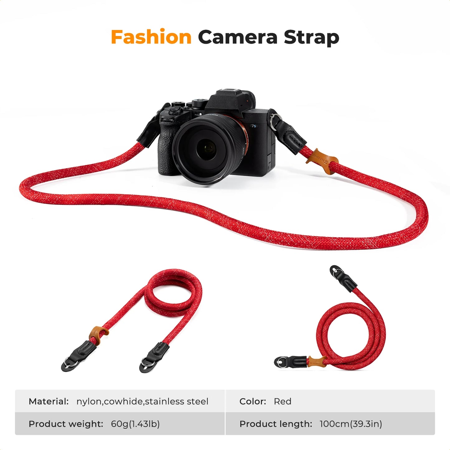 K&F Concept 100cm Nylon Rope Camera Strap