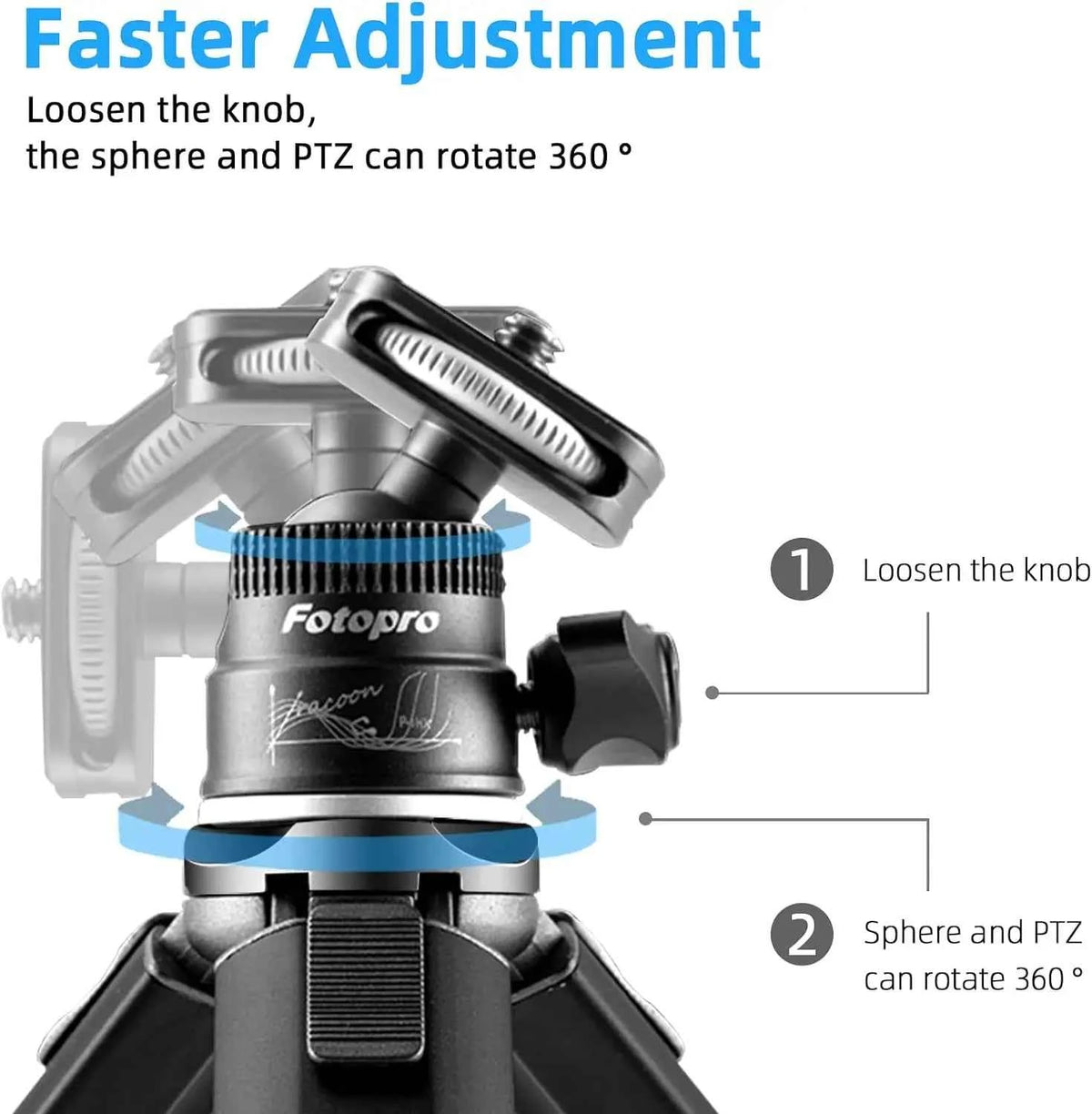 Fotopro SY-390 Mini Desktop Tripod with Ball Head