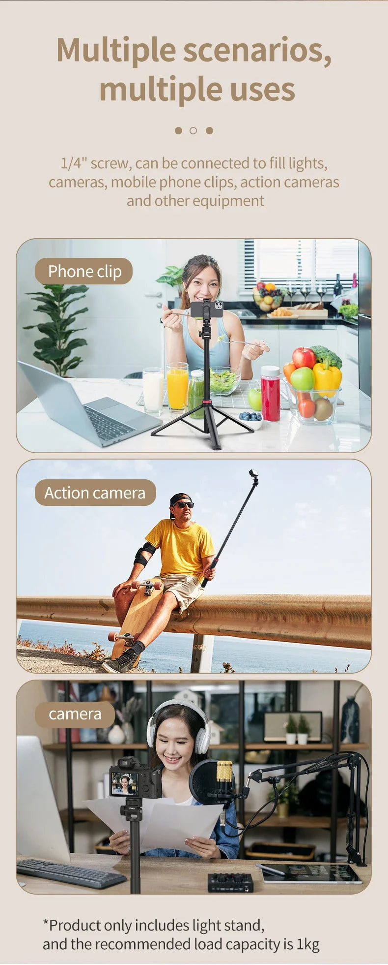 Ulanzi MT-79 2m Portable Tripod Light Stand