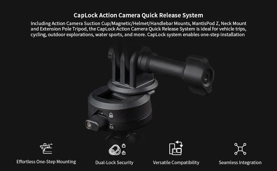 PGYTECH CapLock Bike & Motorcycle Handlebar Mount