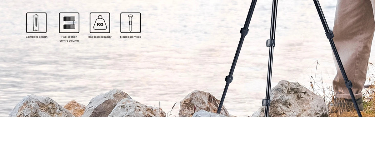 K&F O275A5 192cm Detachable Monopod Camera Tripod
