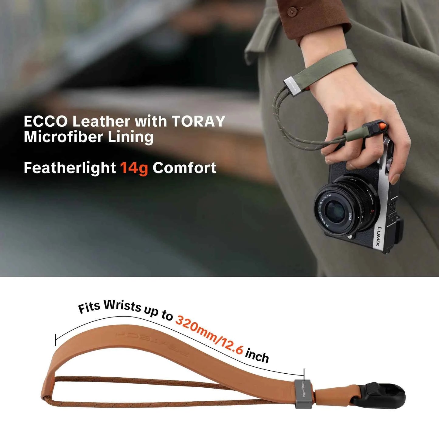PGYTECH Camera Wrist Strap Slim Vintage
