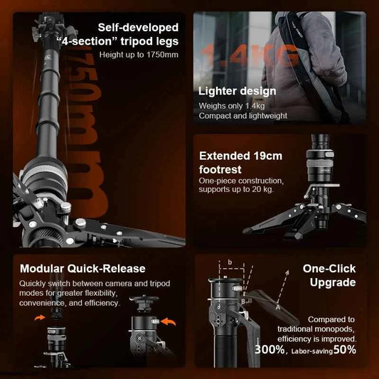 COMAN M1 Carbon Fibre Monopod Tripod
