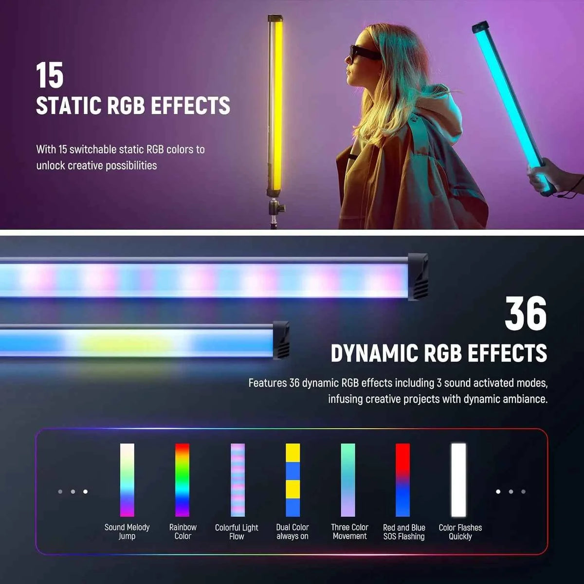 NEEWER BASICS Magnetic RGB Light Wand